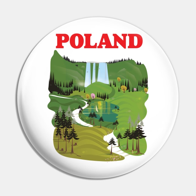 Poland landscape travel poster Pin by nickemporium1