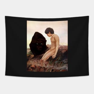 Jungle Book - Mowgli's Bagheera -Detmold Brothers Tapestry