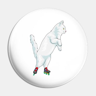 Cat Inline skating Roller skates Sports Pin