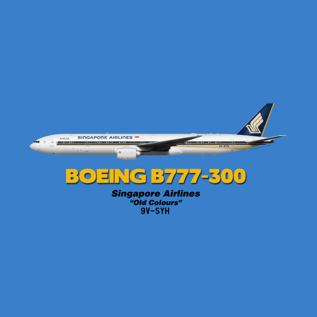 Boeing B777-300 - Singapore Airlines "Old Colours" by TheArtofFlying