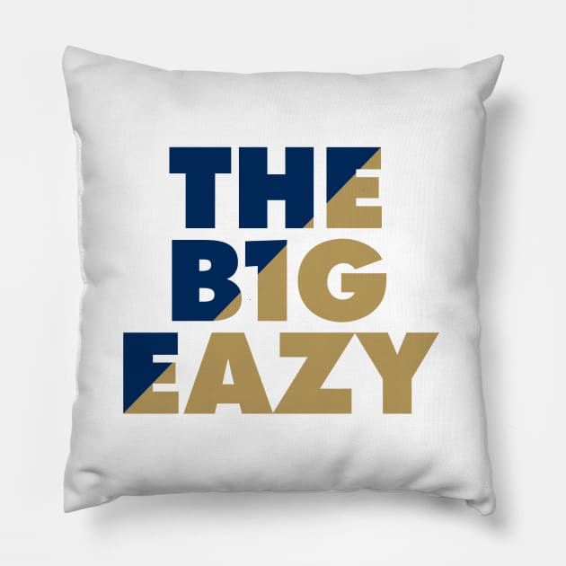 THE B1G EAZY - White 1 Pillow by KFig21