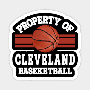 Proud Name Cleveland Graphic Property Vintage Basketball Magnet