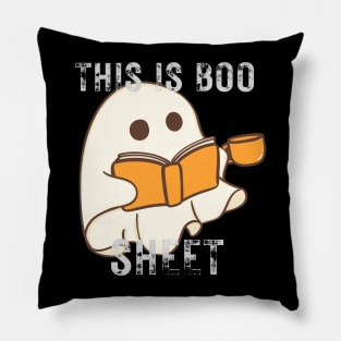 This Is Boo Sheet Ghost Retro Halloween Costume Pillow