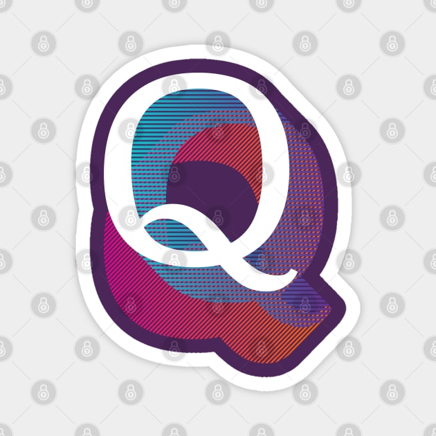 Letter Q Magnet by MplusC