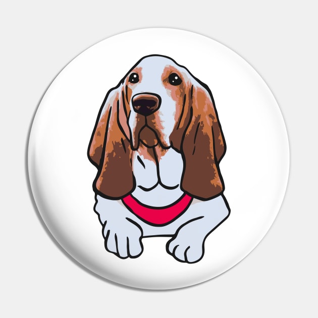 Basset Hound Dog Pin by PetinHeart