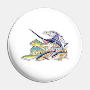 marlin art Pin