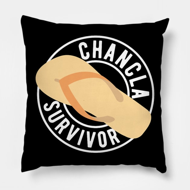 Chancla Survivor Pillow by levitskydelicia