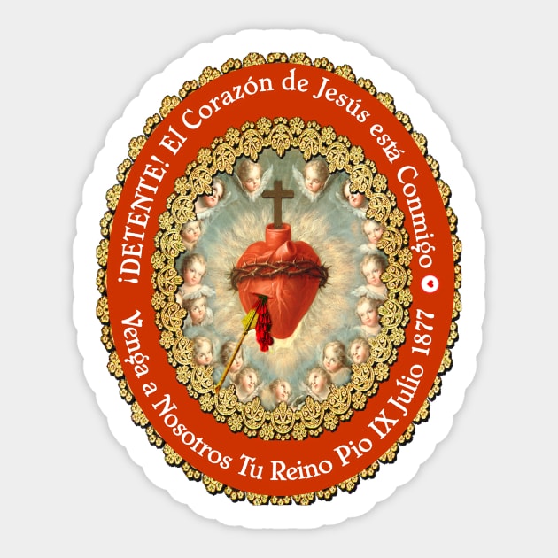 Sacred Heart of Jesus Christ Catholic Sticker 