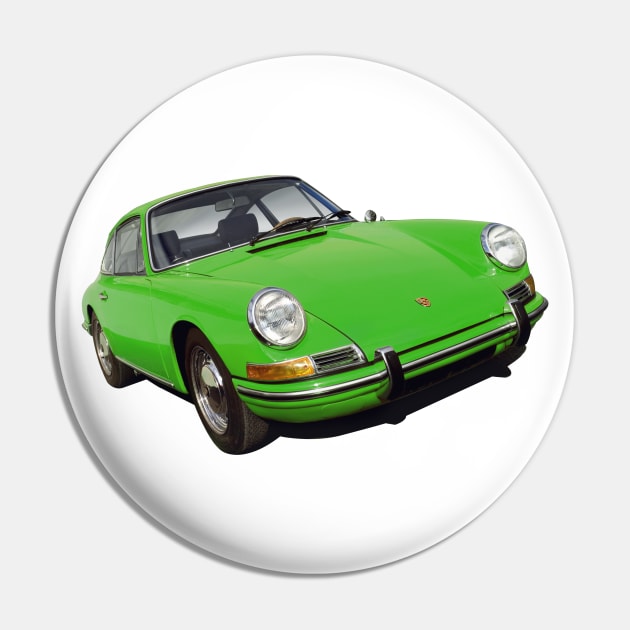 porsche 911 in green Pin by candcretro