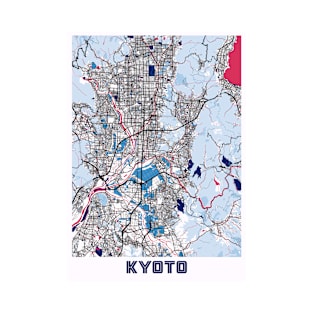 Kyoto - Japan MilkTea City Map T-Shirt