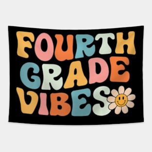 Fourth Grade  4th Grade Team Retro 1st Day of School Tapestry