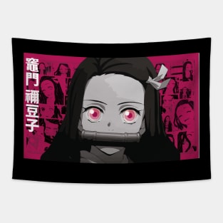 Nezuko-Chan pink Tapestry