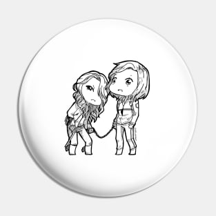 Wynhaught + Cuffs Chibi Pin