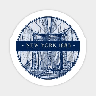 New York 1883 Magnet