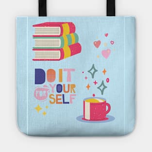 Do It For Yourself With Hearts & Stars Tote