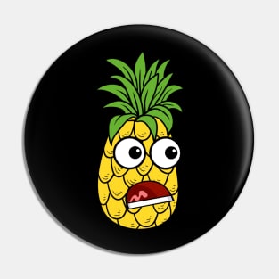 Shocked Pineapple Pin