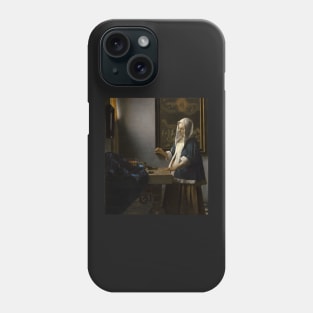 Woman Holding a Balance - Johannes Vermeer Phone Case