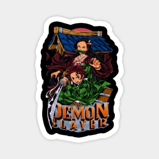 Demon Slayer Tanjiro and Nezuko Art Magnet