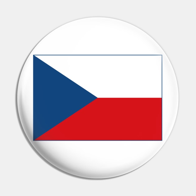 Flag of Czech Republic Pin by COUNTRY FLAGS