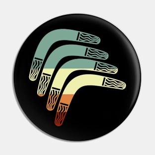 Boomerang Retro Vintage Sport Indigenous Pin