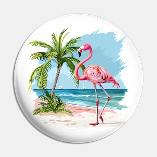 Flamingo Lovers Summer Vibes Pin