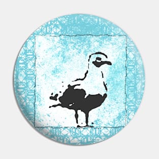 seagull in blue Pin