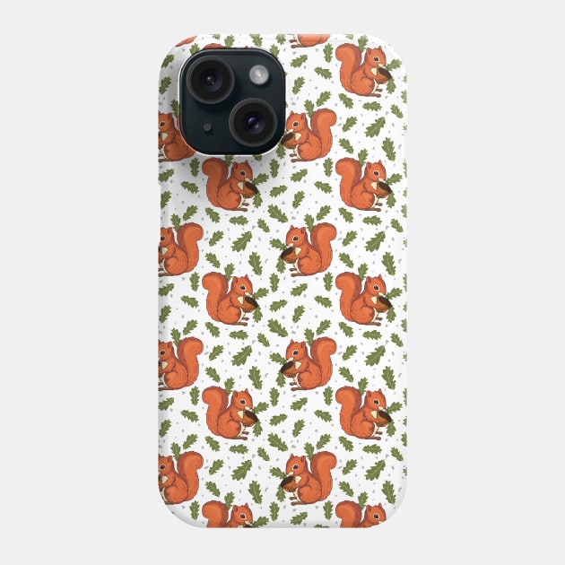 Feeling Squirrely Phone Case by Mitalim