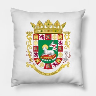 Coat of arms of the Commonwealth of Puerto Rico Pillow