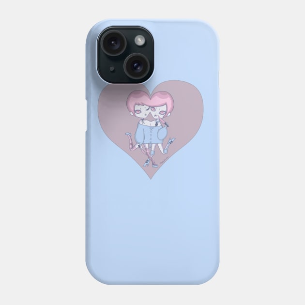 Twinheart Phone Case by MzPinkmoon