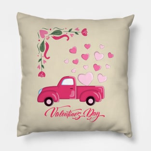 Valentine's Day.Valentine`s car Pillow