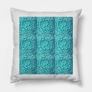 Turquoise Teal Mermaid Pillow