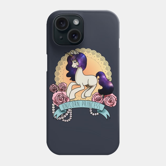 Unicorn Princess Phone Case by Oakydeer