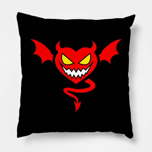 eviLOVEvil Pillow by Maxsomma