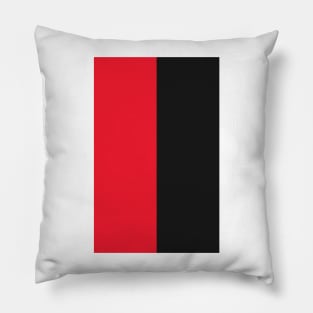 Manchester Red & Black Newton Heath Halves Design Pillow