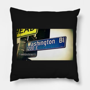 Washington Boulevard, Los Angeles, California by Mistah Wilson Pillow