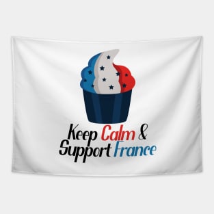 Keep Calm And Support France Tapestry