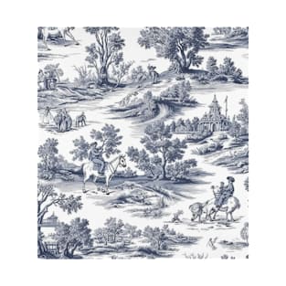 Pretty Hunter Toile in blue T-Shirt