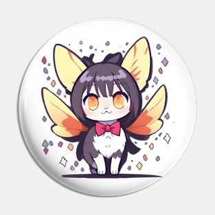 Chibi Cat Fairy Kawaii Cute Anime Pin