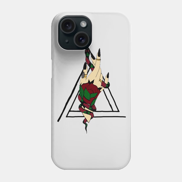 Snake Hand Phone Case by Kienra