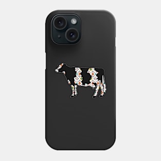 Aztec Dairy Cow Silhouette  - NOT FOR RESALE WITHOUT PERMISSION Phone Case