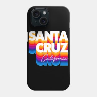 Santa Cruz, CA \/\/\ Retro Typography Design Phone Case