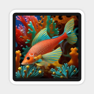 Sea Fantasy - Tropical FIsh #507 Magnet