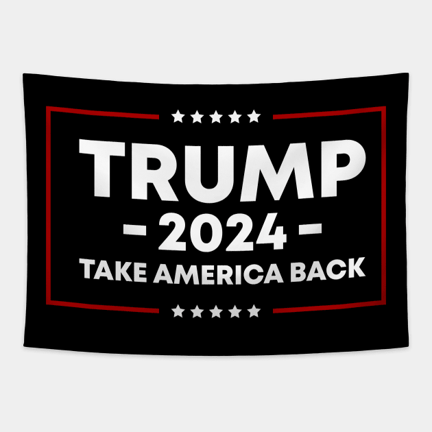 Trump 2024 Tapestry by MZeeDesigns