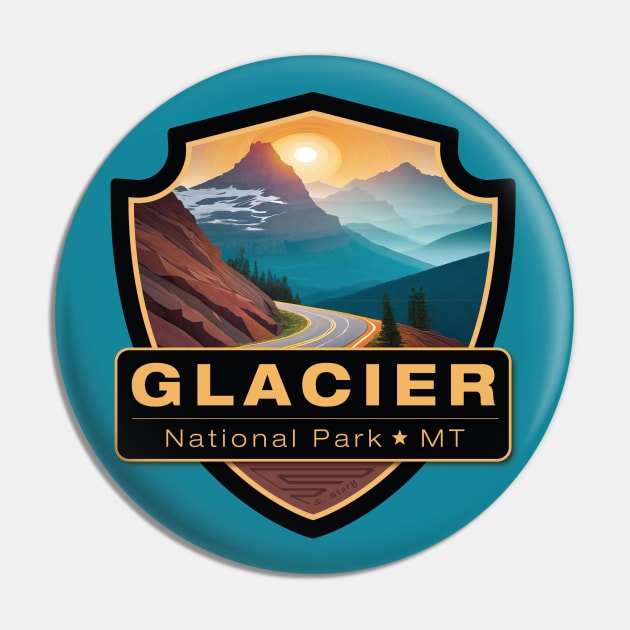 Glacier National Park Pin by Curious World