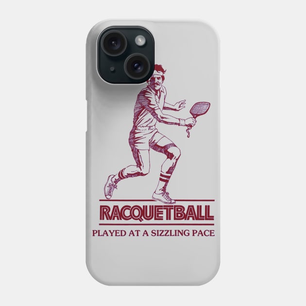 Racquetball Sizzling Pace Phone Case by TopCityMotherland