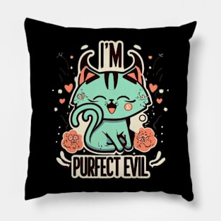 Funny cat Halloween style Pillow