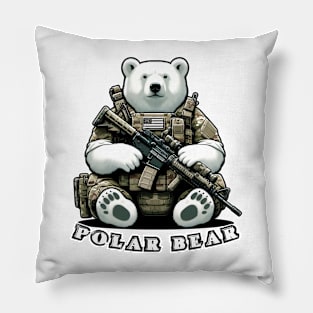 Tactical Polar Bear Pillow