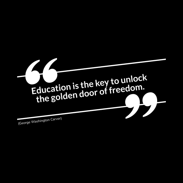 Education is freedom by TeeStreet