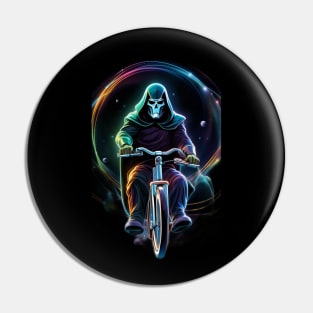 Doctor Doom Riding a Pedal Bicycle Pin