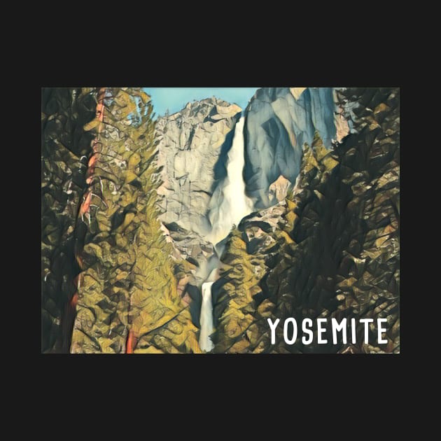 Yosemite Falls Watercolor by Reformation Design